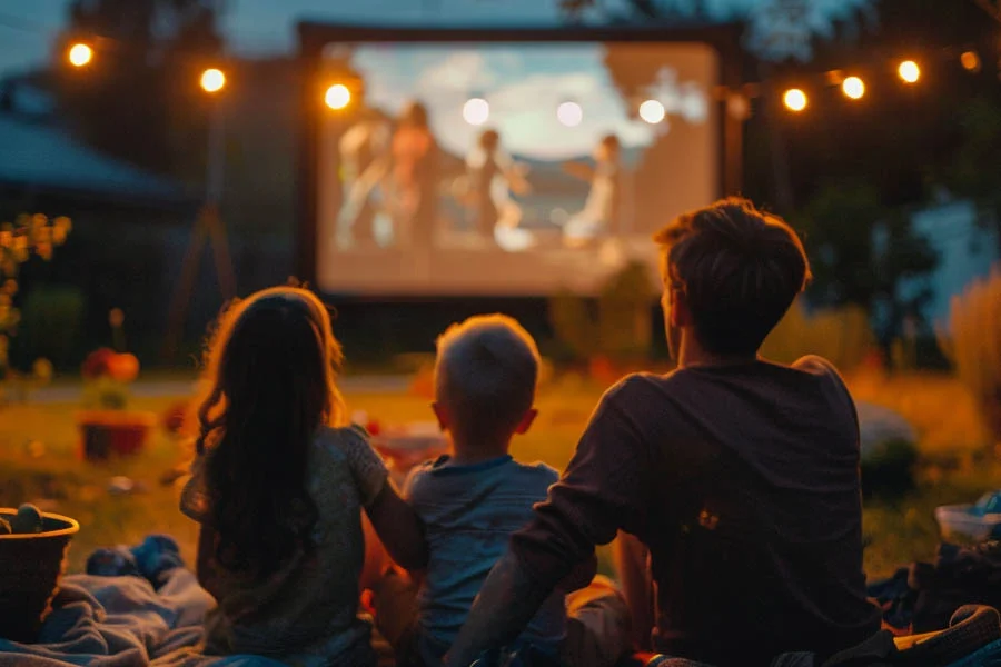 projector and surround sound